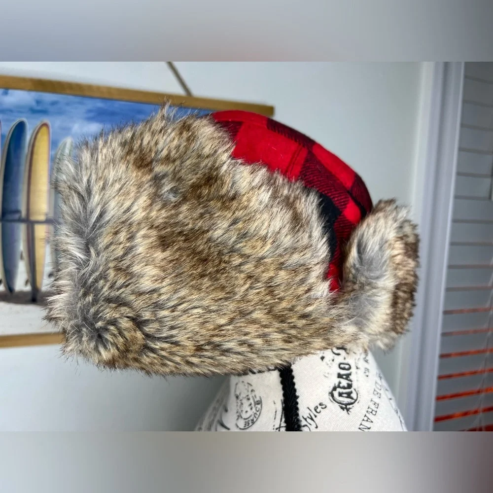 Brand New-KBETHOS Lumberjack Plaid Aviator Trapper Hat